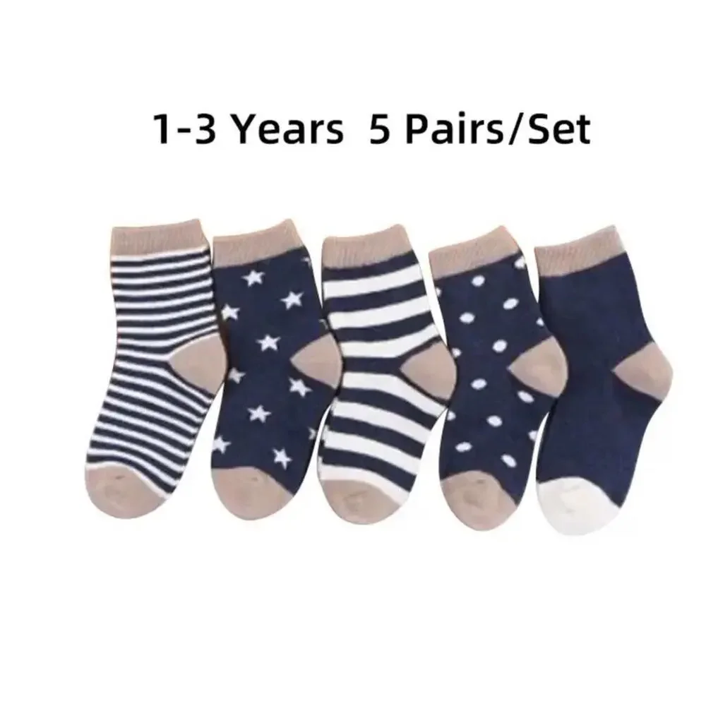 New 5 pair kids toddler socks age 1-3 years